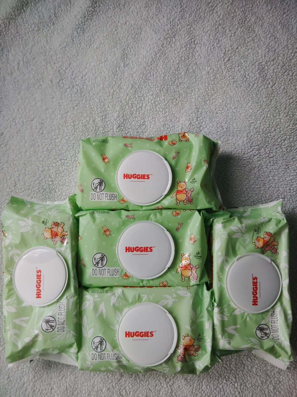 Green Baby Bib Wipes 5-pack – Gentle Cleansing for Mealtime